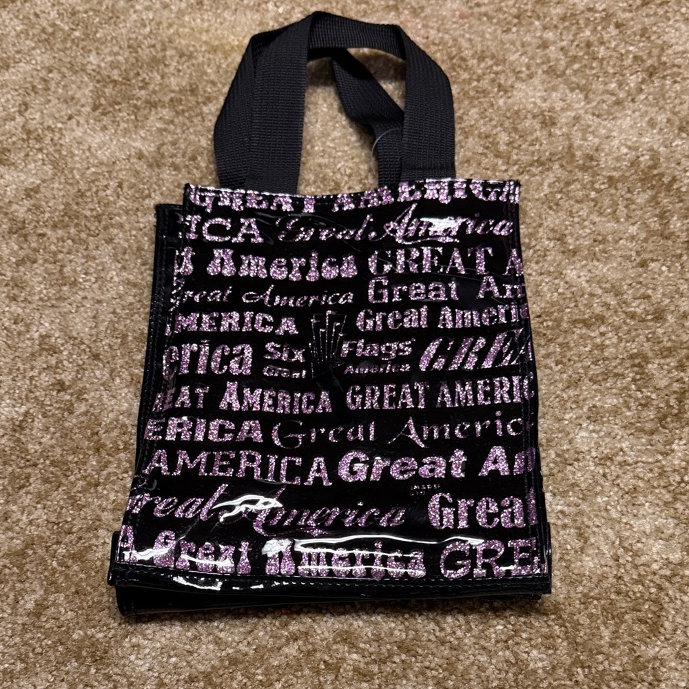 Stylish Black and Pink Graphic Tote